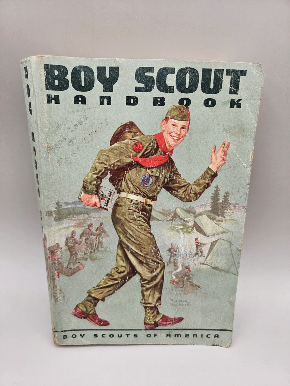 Boy Scout Handbook 1959 6th Edition, First Print Vintage-Style Illustrated Book